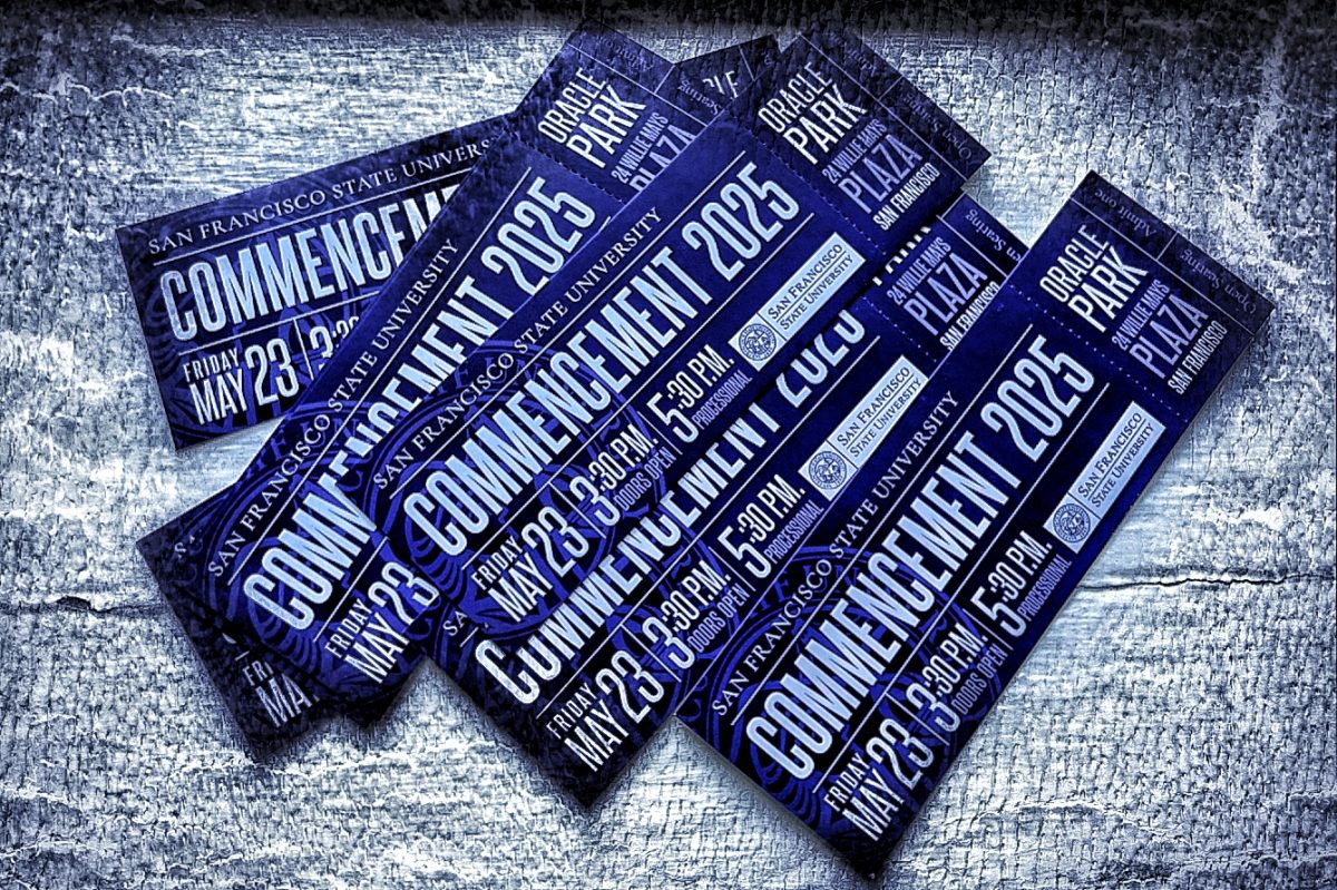 Some commencement tickets. (Cami Dominguez special to Golden Gate Xpress)
